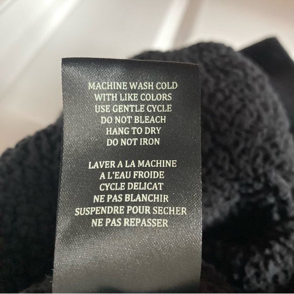 BlankNYC Sherpa Wrap Asymmetrical Zip Sweatshirt Size S - Picture 12 of 12